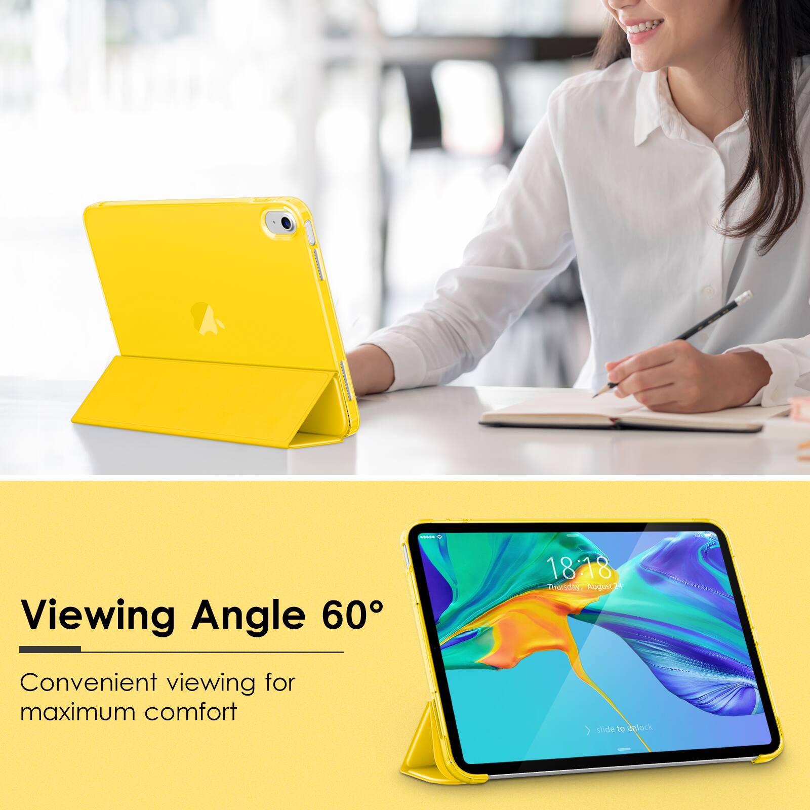 Viewing Angle 60°  
Convenient viewing for maximum comfort