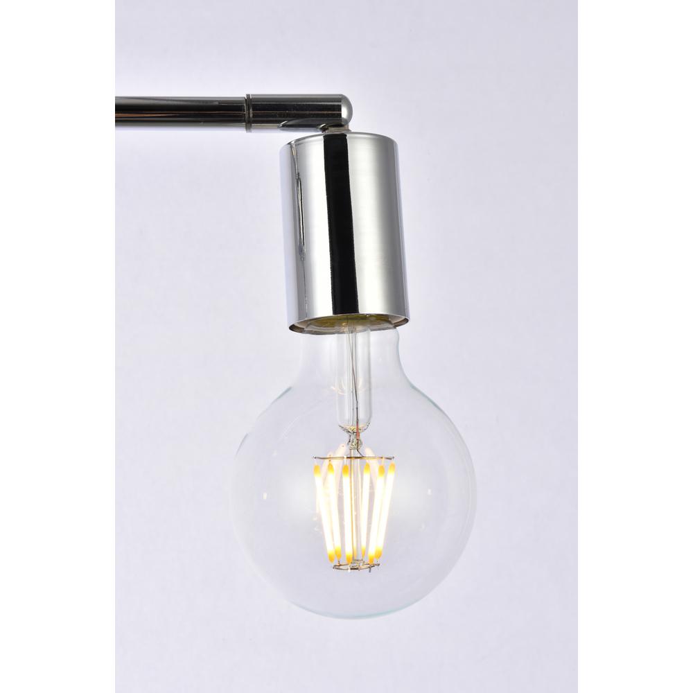 Alt View 4. Living District - Zane 2 lights chrome flush mount - Chrome.