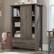 Angle. Sauder - Summit Station Wardrobe Armoire - Pebble Pine.