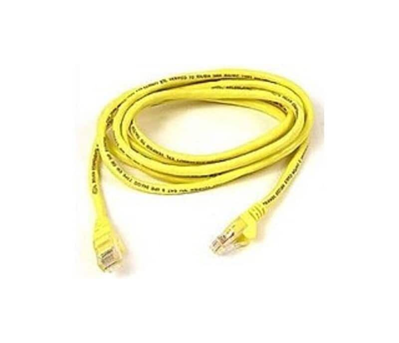 Belkin - A3L791-15-YLW-S 15 Feet Cat5e Patch Cable - 1 x RJ-45 Male/Male - Yellow