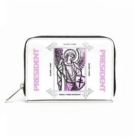 PopMarket - President - Rocksax - President - Angel Logo - Bi-Fold Zipped Wallet/Purse (White) - Multicolor