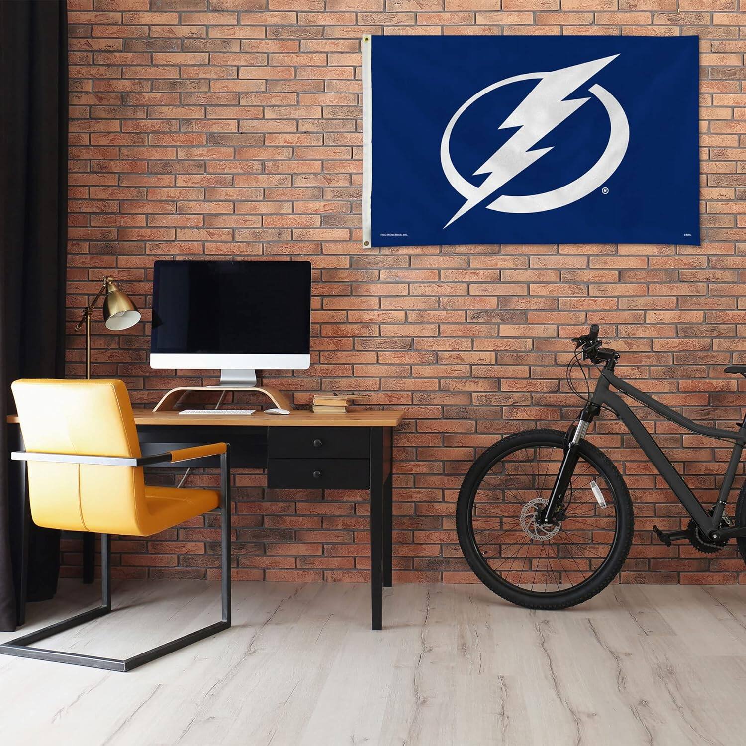 Alt View 1. Rico Industries - Tampa Bay Lightning NHL 3X5 Indoor or Outdoor Banner Flag - Multi.