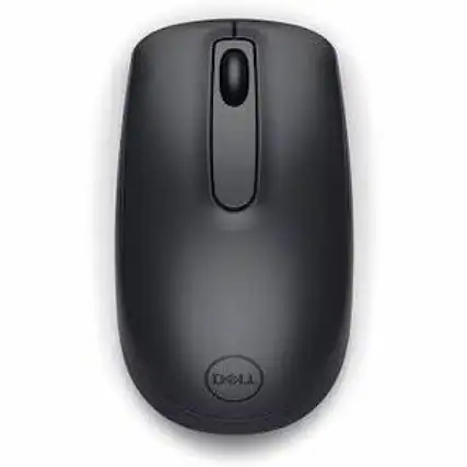 Front. Dell - Dell WM118 Mouse - PC - Small Size Mouse - Optical - Wireless - Radio Frequency - 2.40 GHz - USB Type A - 1000 dpi - Unknown.