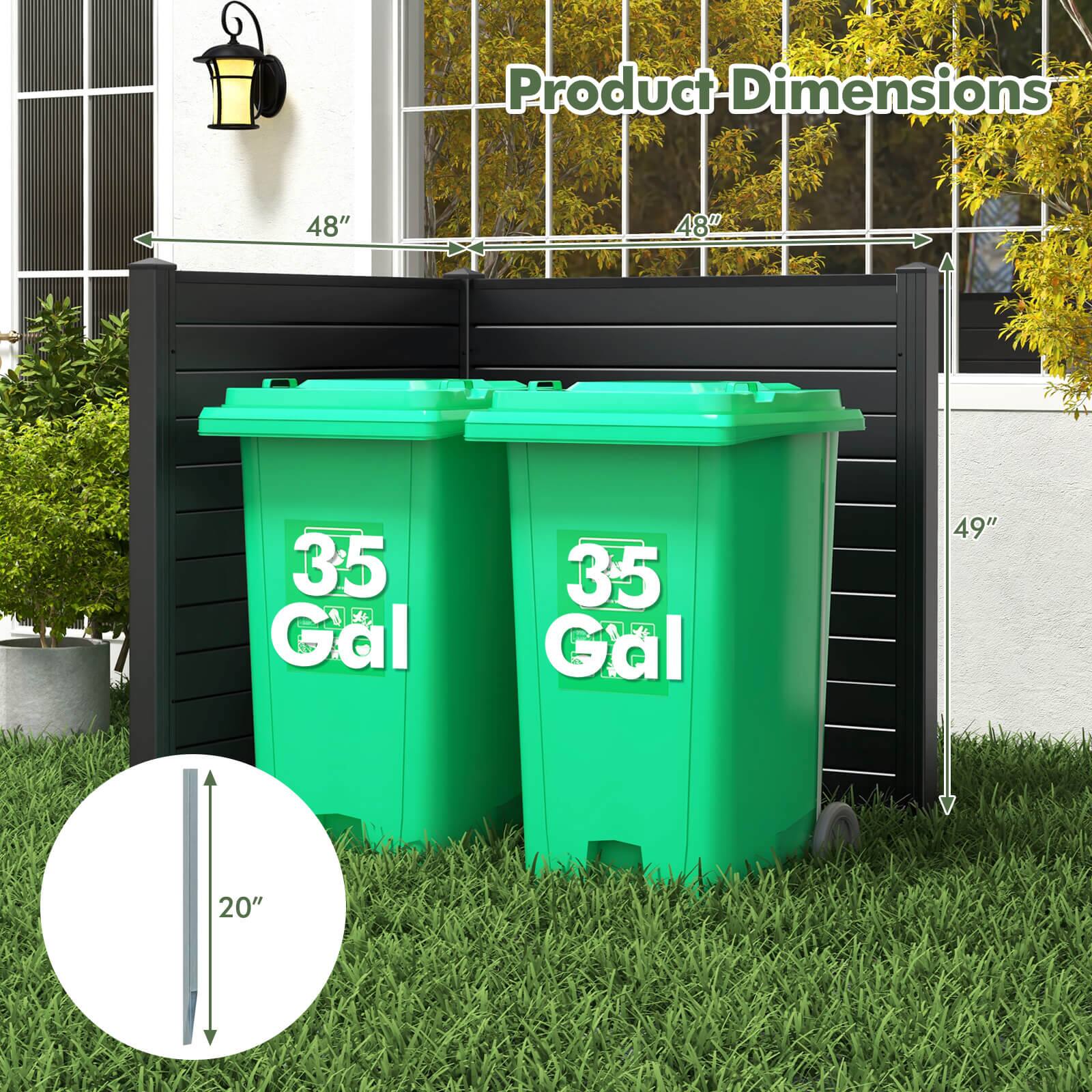 Product Dimensions: 48" x 48" x 35 gal, 35 gal.