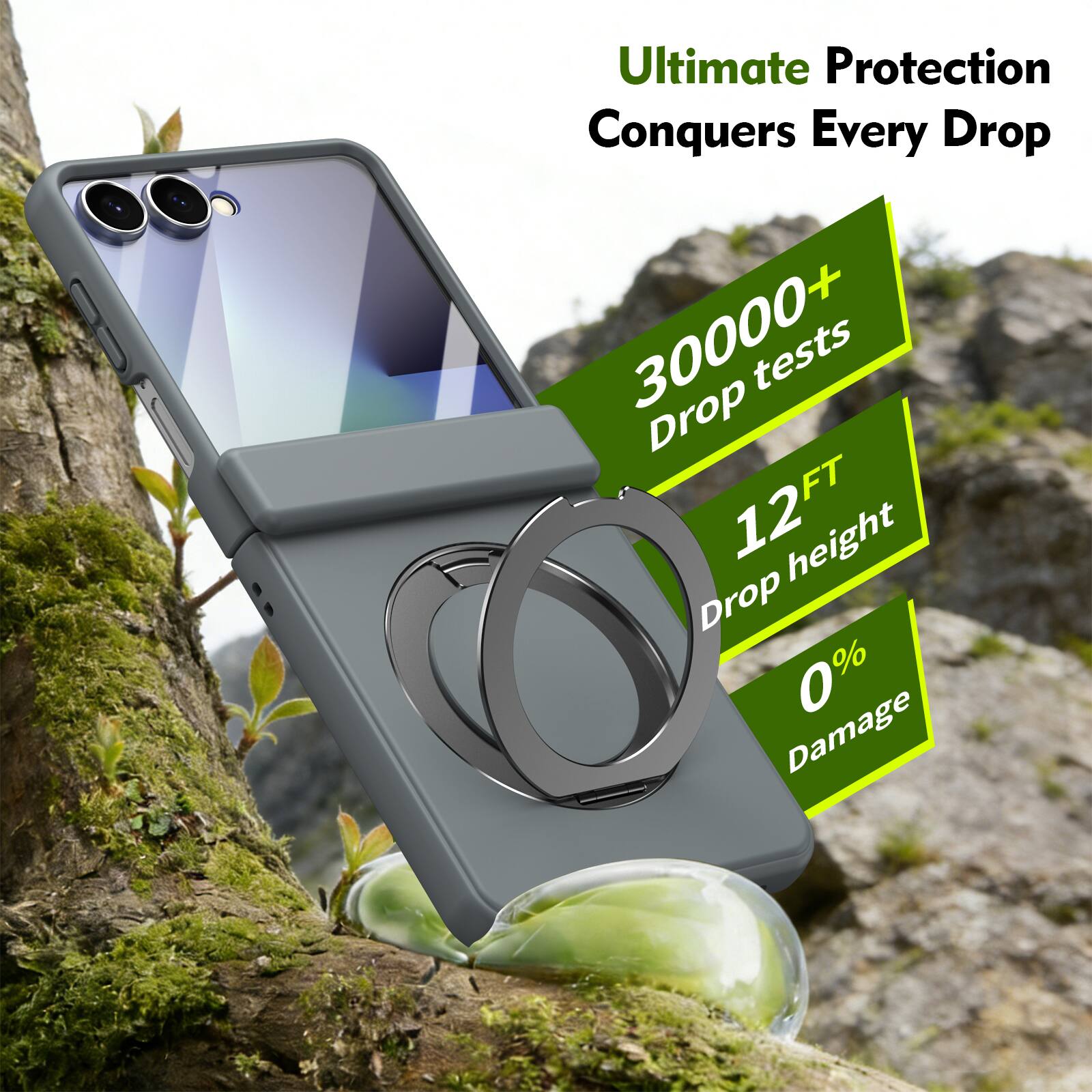 Ultimate Protection Conquers Every Drop

30000+ Drop tests  
12FT Drop height  
0% Damage
