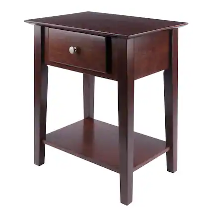Front. Winsome Wood - Rochester Nightstand - Walnut.