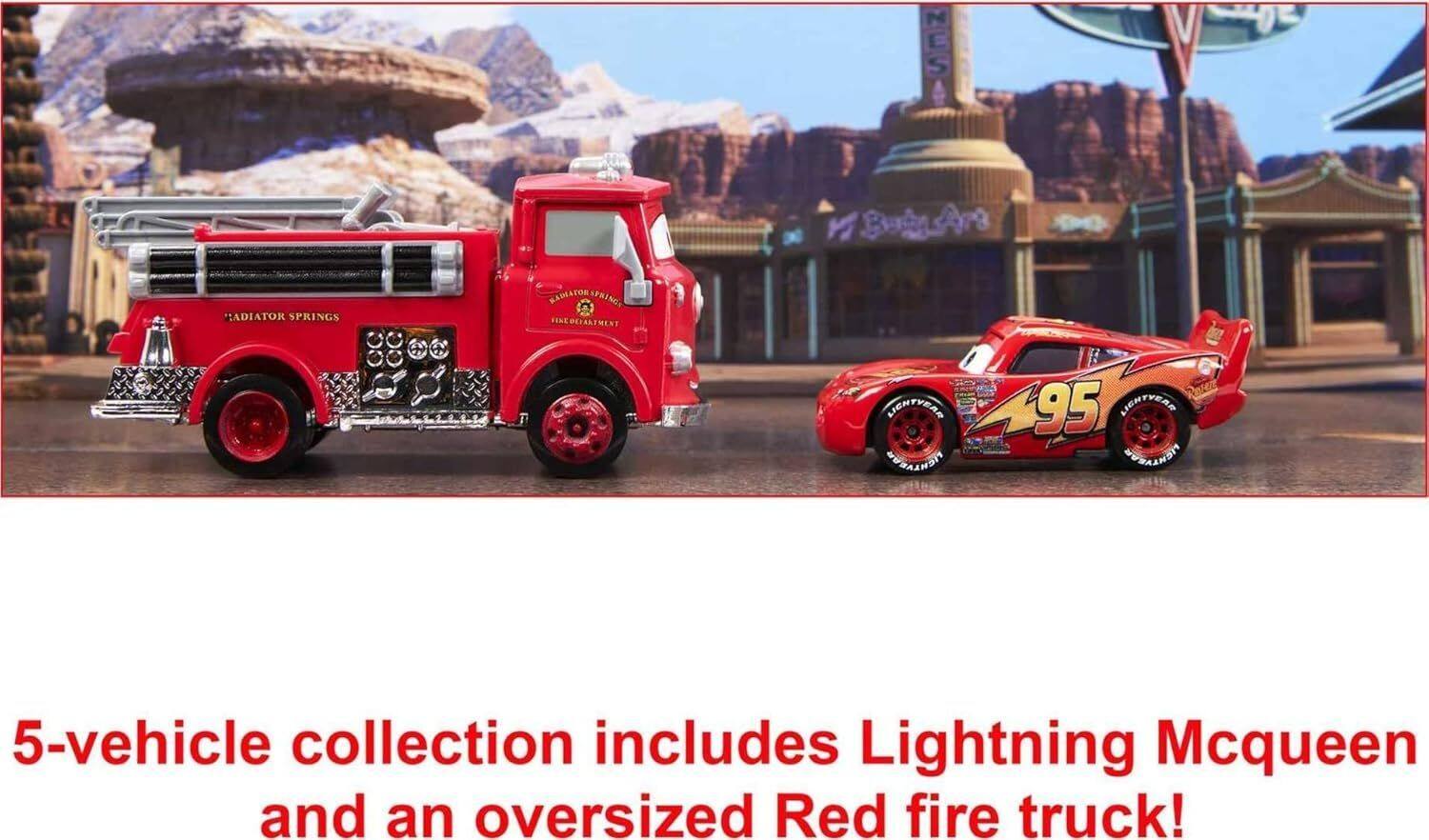 Mattel Disney and Pixar Cars Vehicle 5 Packs with 4 Characters