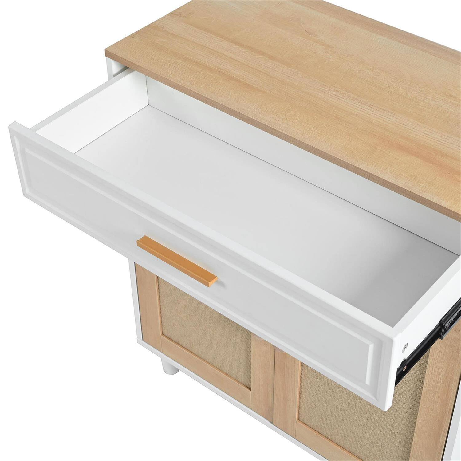 Alt View 6. Pefilos - 31" Cat Litter Box Enclosure with Scratching, Modern Cat House and Storage Side Table for Indoor Cats.