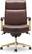 Alt View 15. La-Z-Boy - Modern Melrose Executive Office Chair with Brass Finish - Brown.
