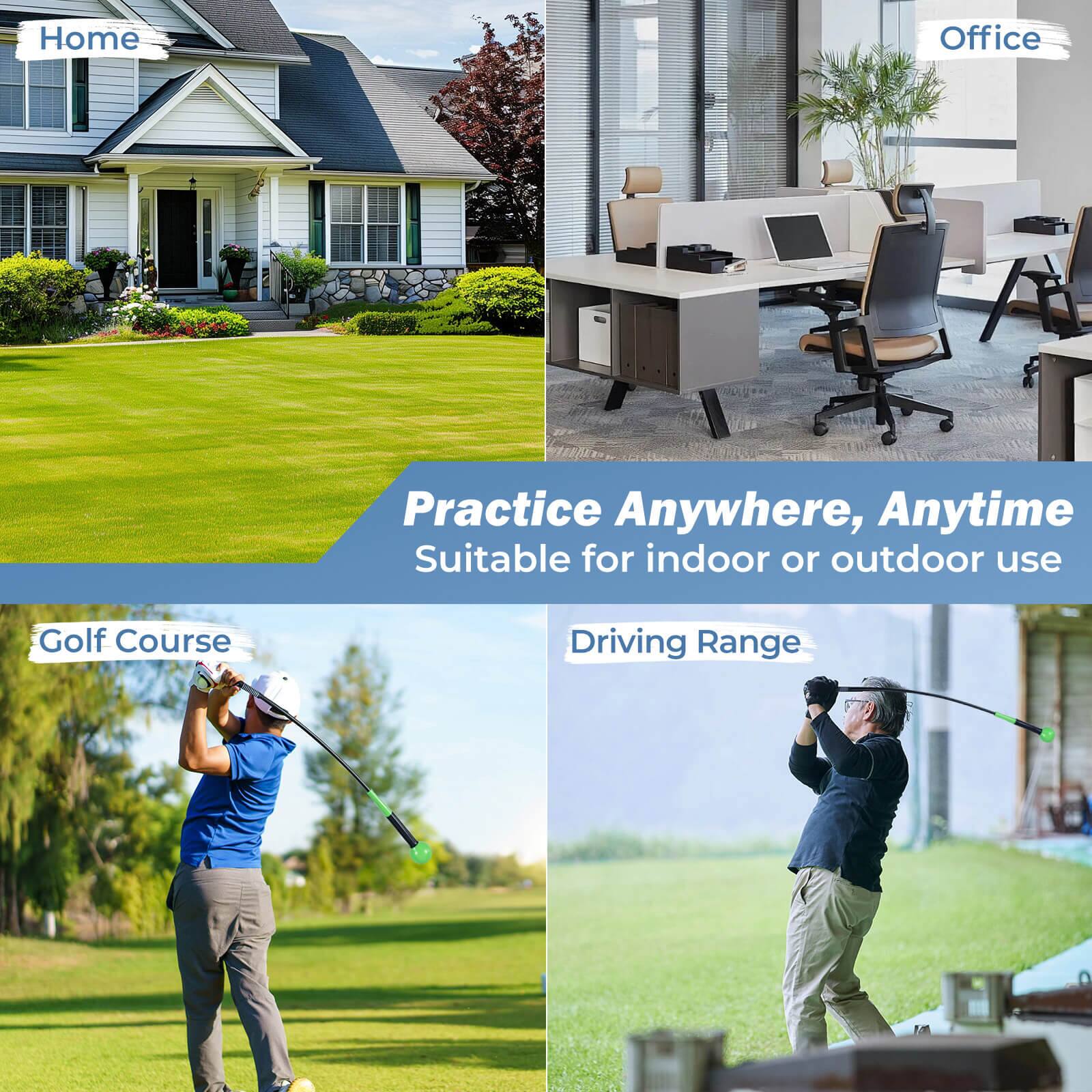Home Office Practice Anywhere, Anytime Suitable for indoor or outdoor use Golf Course Driving Range