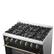 Alt View 6. Forno Appliances - Galiano 5.36 Cu. Ft. Freestanding Gas Range with Convection Oven - Black.