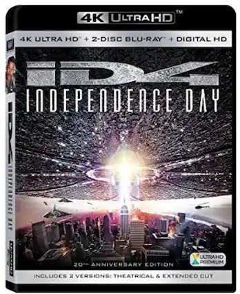 Front. Independence Day (20th Anniversary) - 4K Blu-Ray.