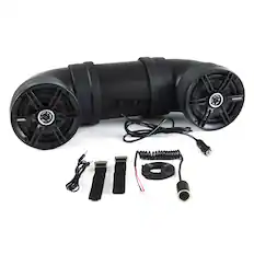 Front. SoundStorm - SOUNDSTORM BTB6 Bluetooth 6.5" 450W ATV/Marine Off Road Amplified Tube Speaker - Black.