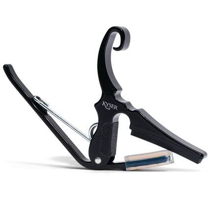 Front. Kyser - Drop D Acoustic Guitar Capo Black.