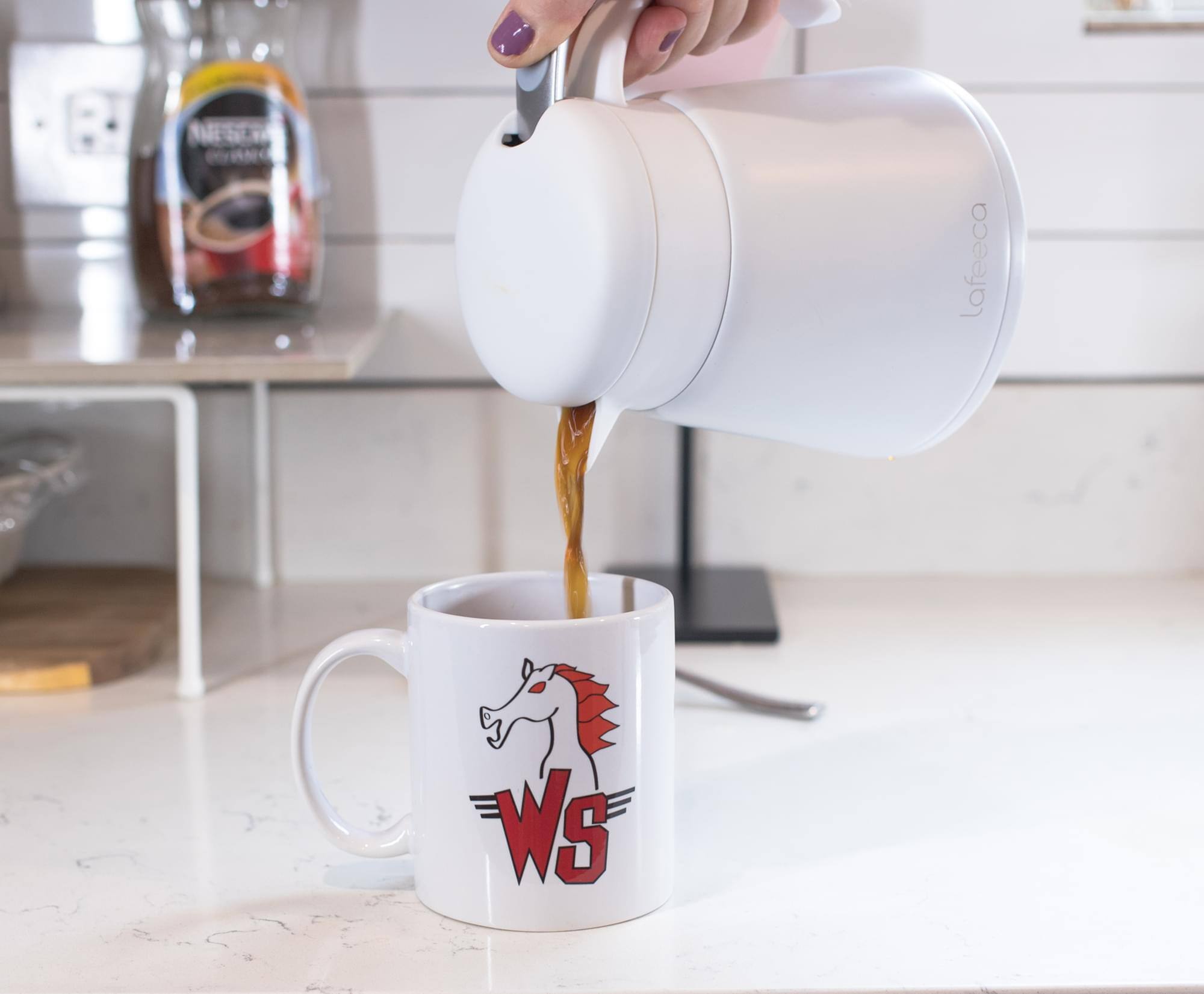 Alt View 2. Surreal Entertainment - Bill & Ted Wyld Stallyns Logo Ceramic Mug Exclusive | Holds 11 Ounces - White.