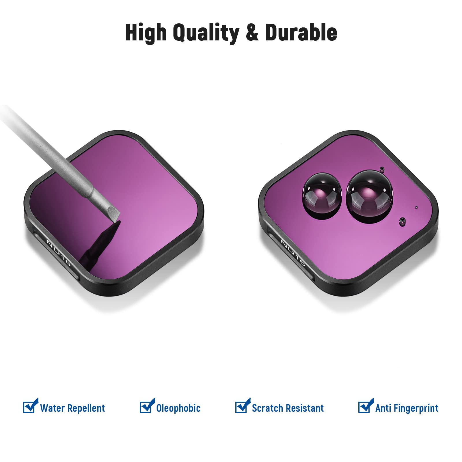 High Quality & Durable

- Water Repellent
- Oleophobic
- Scratch Resistant
- Anti Fingerprint