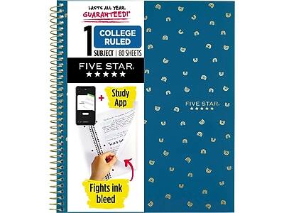 LASTS ALL YEAR. GUARANTEED!
COLLEGE RULED
1 SUBJECT | 80 SHEETS
FIVE STAR
+ Study App
Fights ink bleed