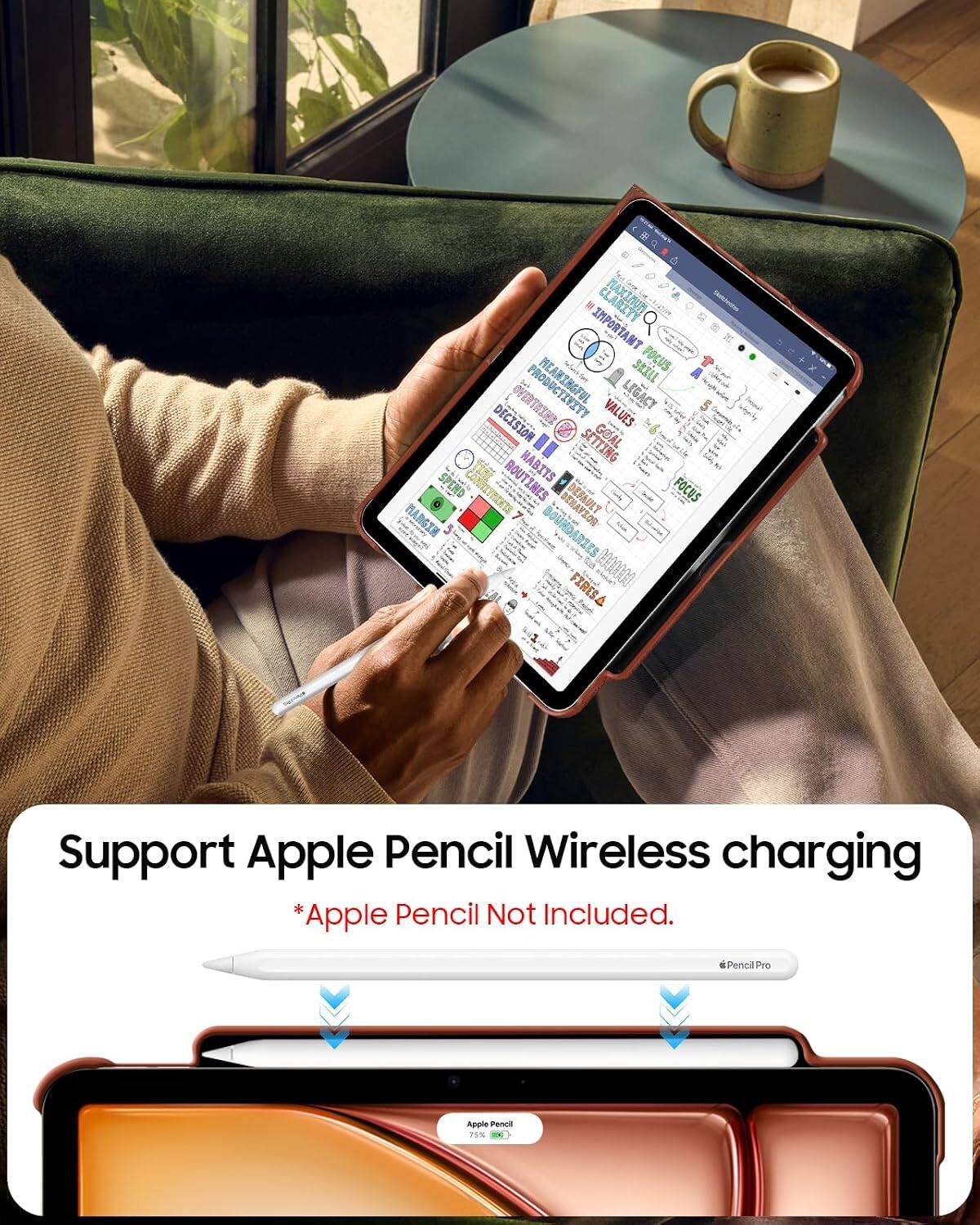 M IMPORTANT CLARITY SKILL FOCUS DECISION UNIXHANIAO PRODUCTIVITY VALUES LEGACY GOAL SPEND ROUTINES HABITS FOCUS MARGIN BOUNDARIES BEHAVIOR FIRES

Support Apple Pencil Wireless charging *Apple Pencil Not Included.

PencilPro
Apple Pencil