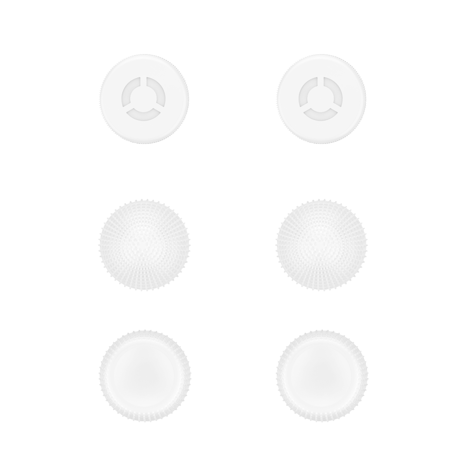 Angle. Lenovo - Legion Go Joystick Caps - Glacier White.