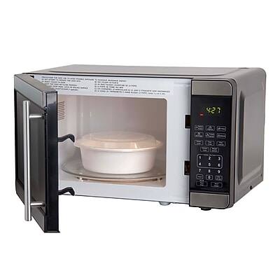 Alt View 4. Avanti - 0.7 Cu. Ft. Countertop Microwave, 700W (MO7103SST) - Black/Stainless Steel.