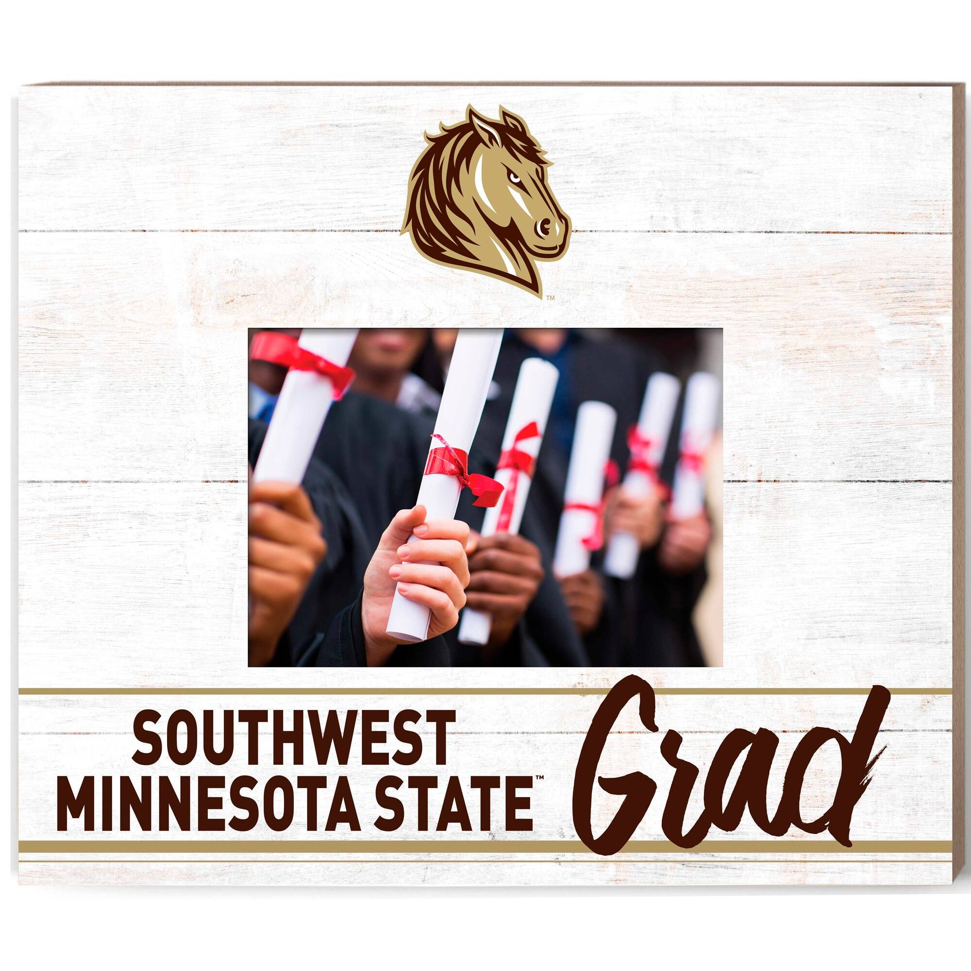 Southwest Minnesota State Mustangs 13.5" x 11.5" Grad Frame