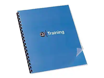 Front. Swingline - Swingline GBC Clear View Presentation Covers, 8.5"W x 11"H, Clear, 100 Box (2020034P) - Clear.