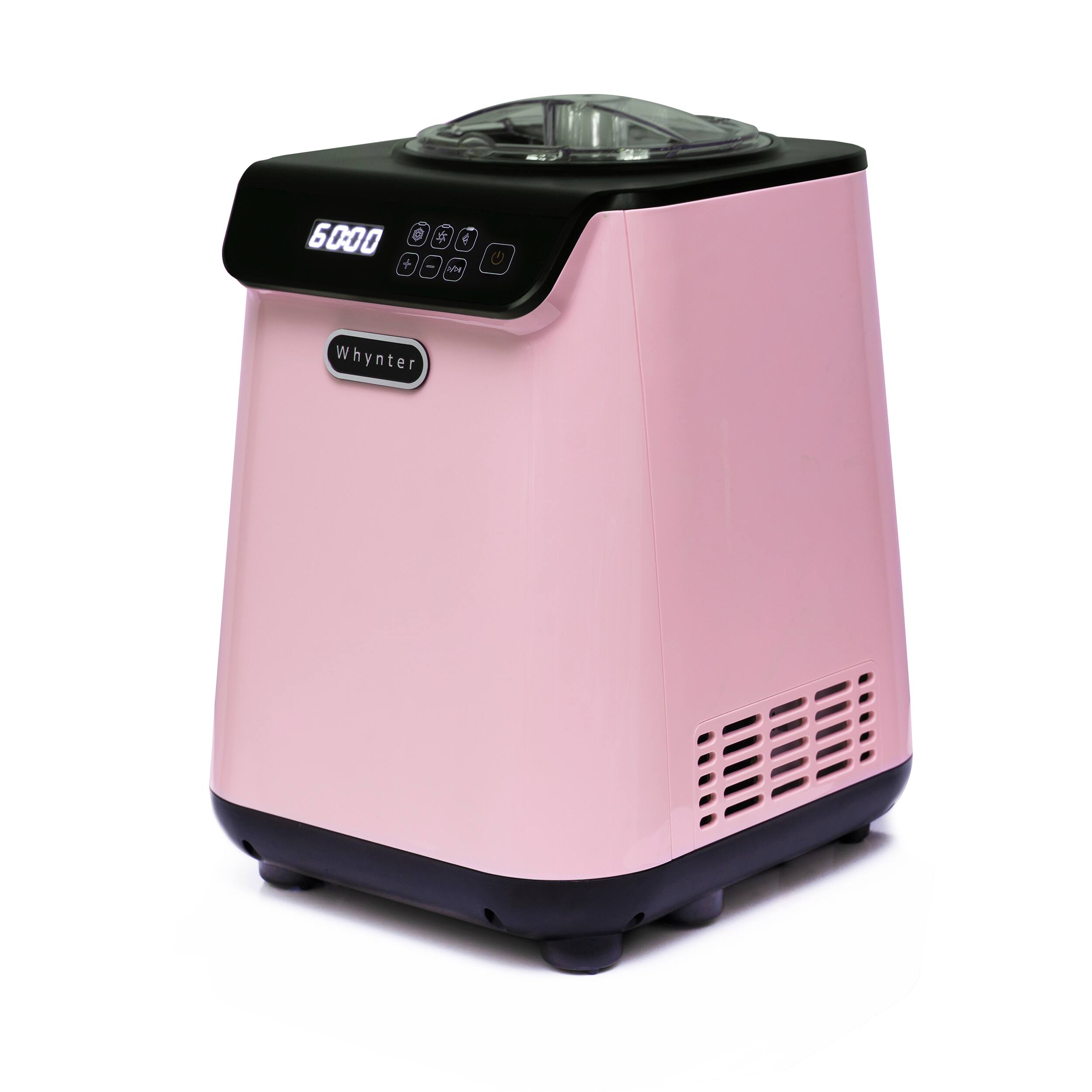 Alt View 12. Whynter - Whynter 1.28 Quart Compact Upright Automatic Ice Cream Maker with Stainless Steel Bowl Limited Black Pink Edition - Pink.