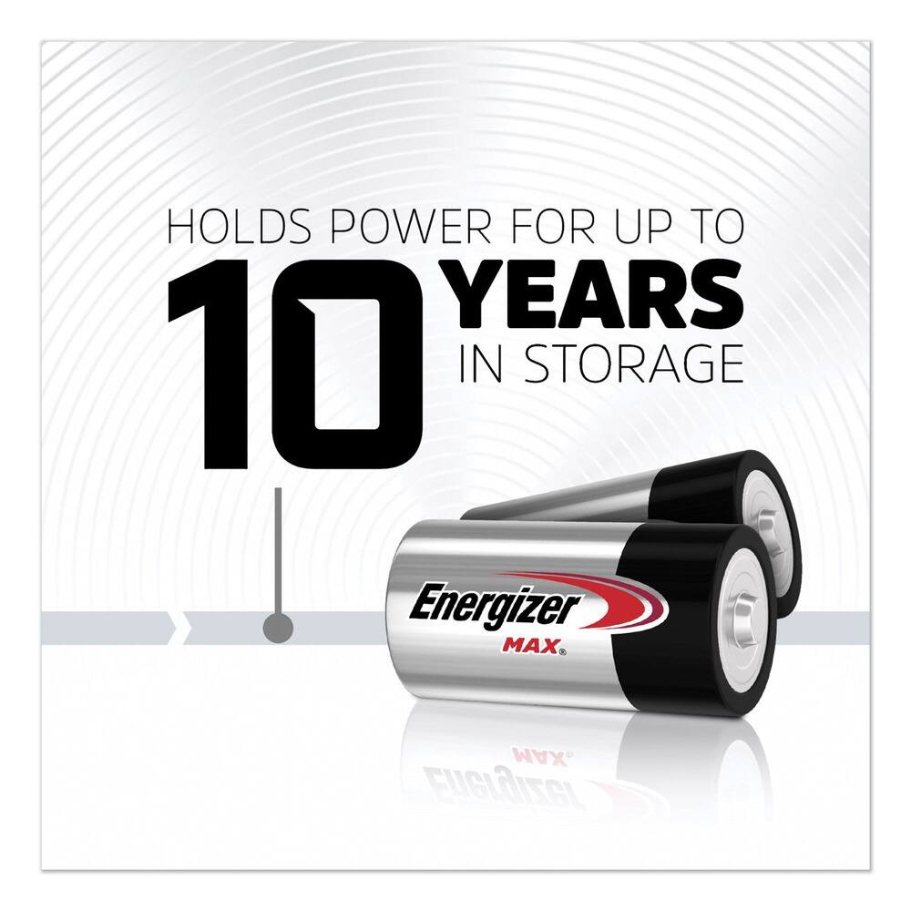 HOLDS POWER FOR UP TO  
10 YEARS IN STORAGE  

Energizer MAX