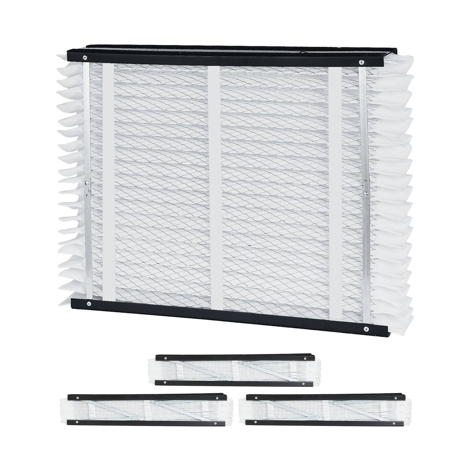Alt View 10. Glintex - Air Filter, 20x25x4 Furnace Filter MERV 11, Electrostatic Pleated HVAC AC Filter 4-Pack, Captures Dust Smog Dander.