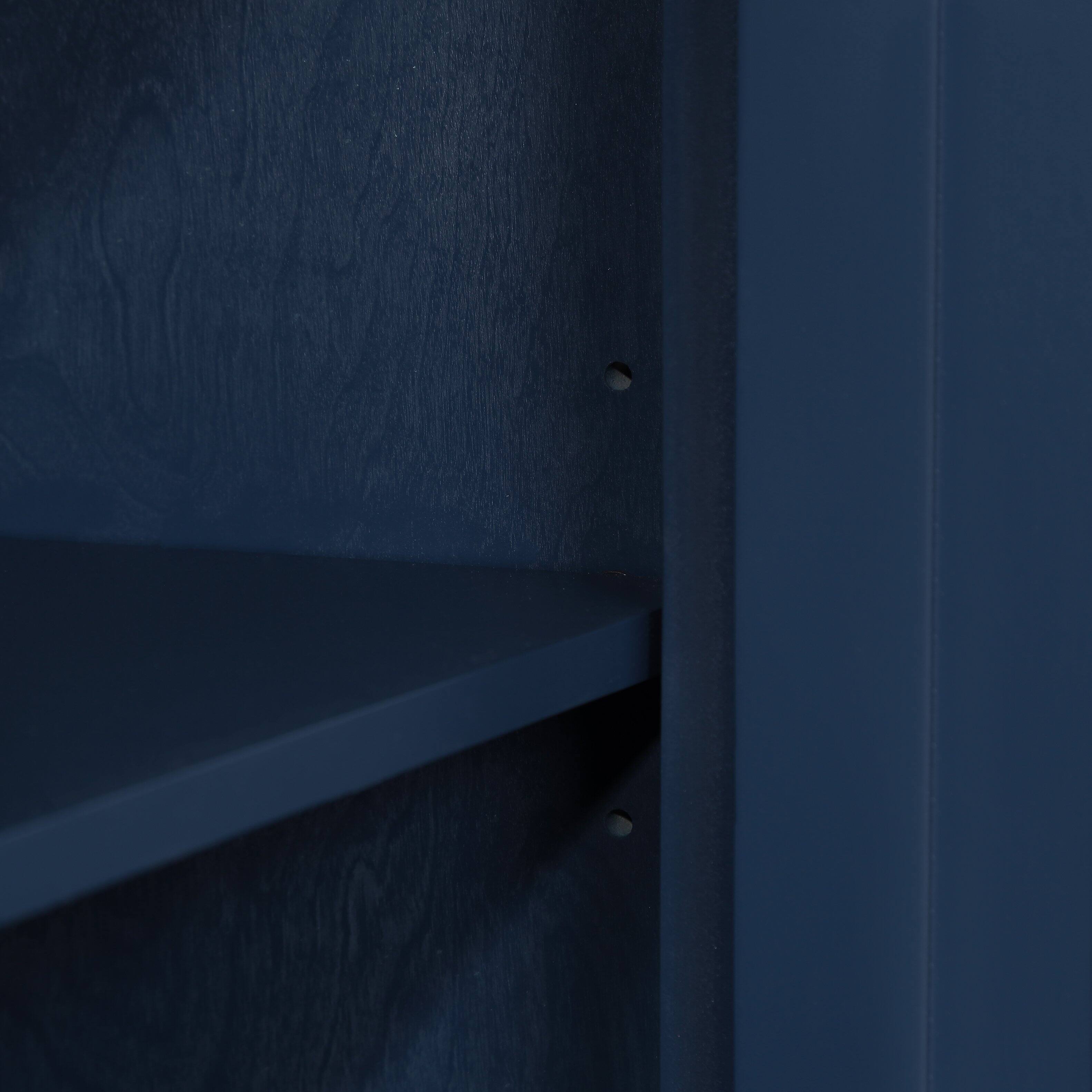 Alt View 10. GOODSILO - Retro Console Table with Adjustable Storage Shelf for Entryway, Living Room, Hallway, and Foyer - Navy Blue.