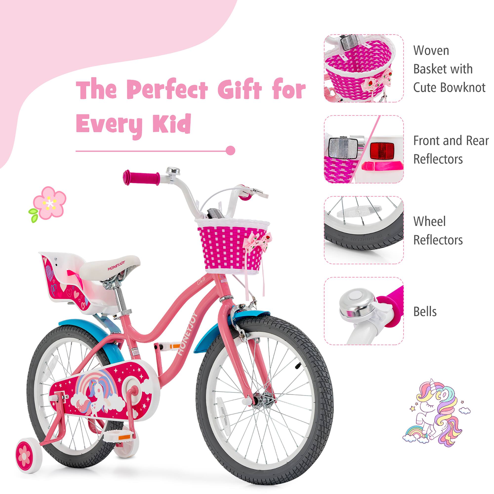 The Perfect Gift for Every Kid

- Woven Basket with Cute Bowknot
- Front and Rear Reflectors
- Wheel Reflectors
- Bells