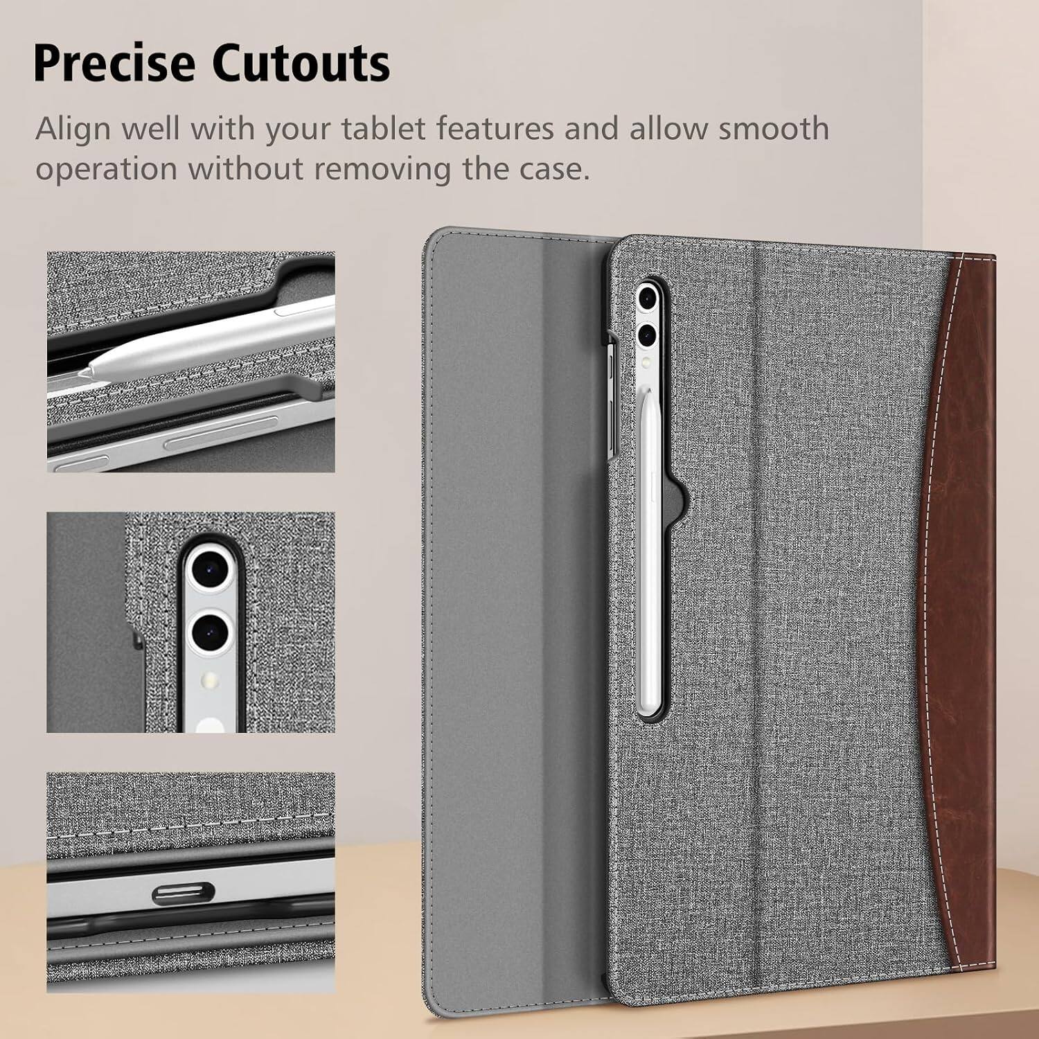 Precise Cutouts  
Align well with your tablet features and allow smooth operation without removing the case.
