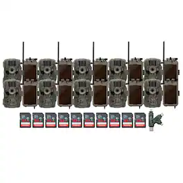 Stealth Cam - Fusion Max 36MP w/ 80ft Detection & Solar Pack 32GB (10 Pack)