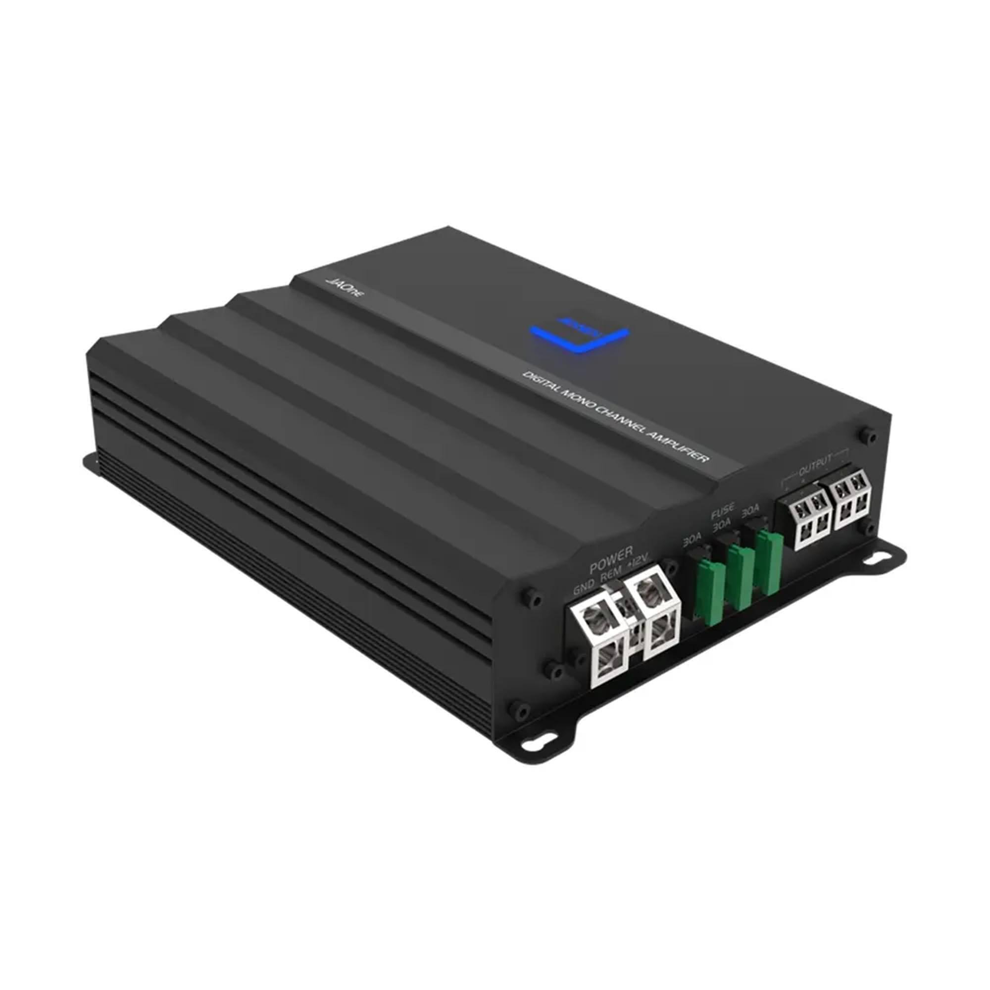 JAOn DUTAL MONO CHANNEL AMP AMPUFIER WIER FUSE 30A 30A JOA POWER REM GND OUTRUT