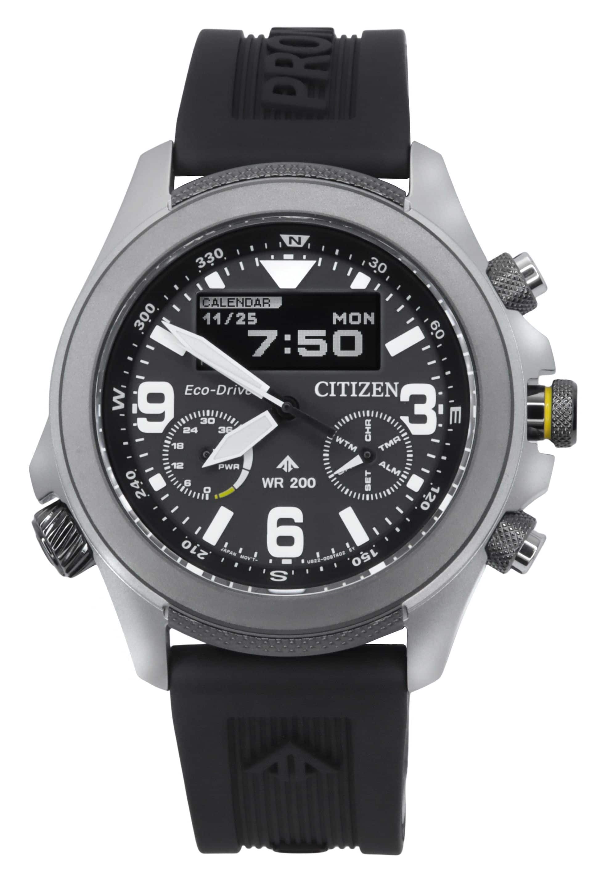 Citizen Promaster Land 35th Anniversary Chronograph Black Dial Eco