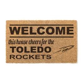Jardine - Toledo Rockets 18" x 30" Welcome Doormat - Brown