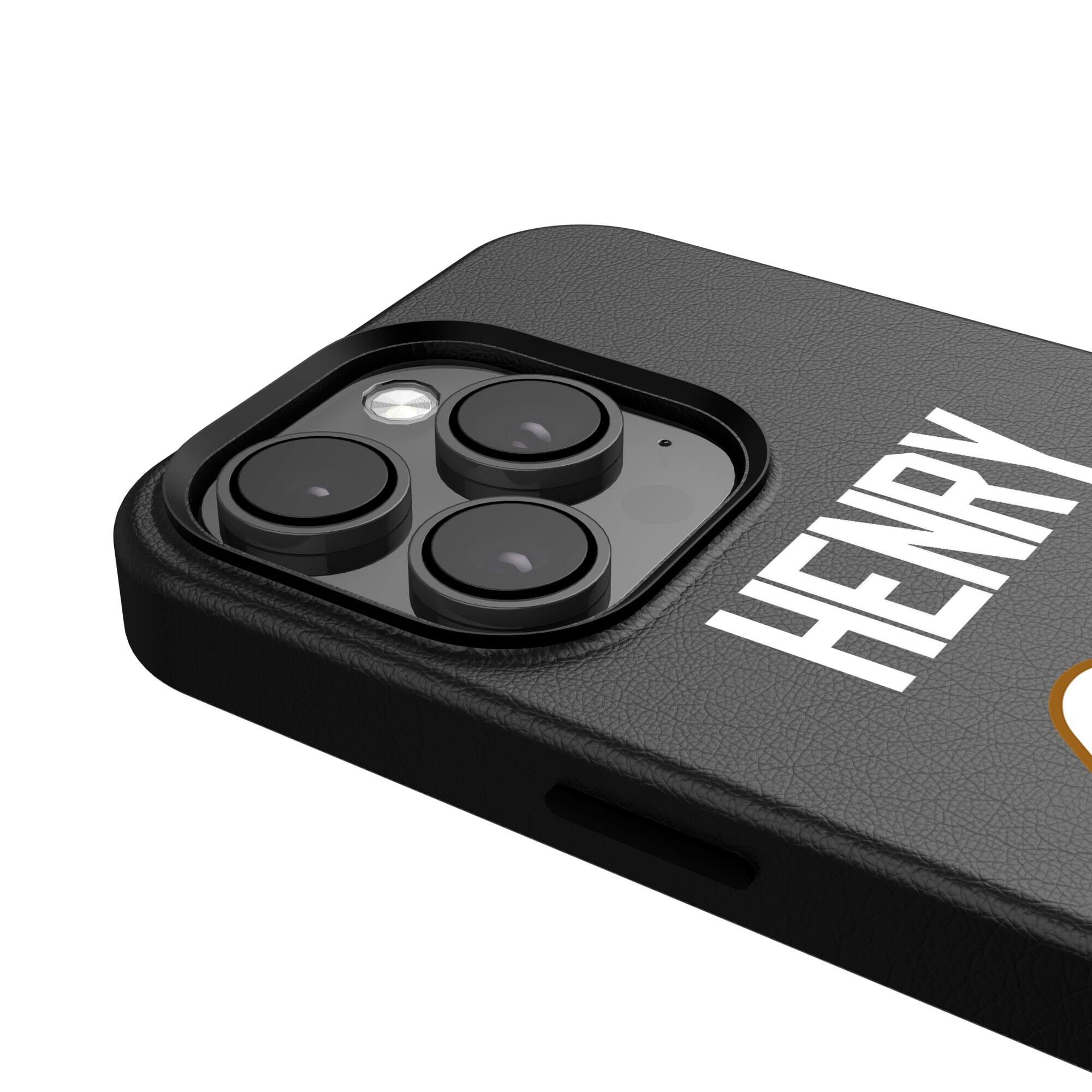 Alt View 3. Keyscaper - Derrick Henry-Black Baltimore Ravens iPhone Magnetic Bump Case - 15 Plus - Black.