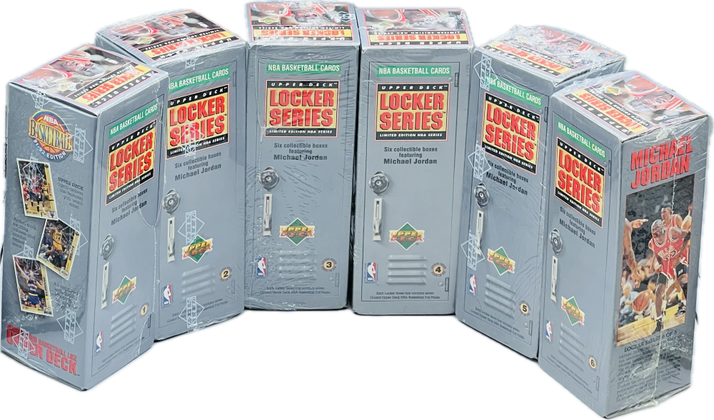 1991-92 Upper Deck Basketball Michael Jordan Locker Series 1 - 6 sealed Set