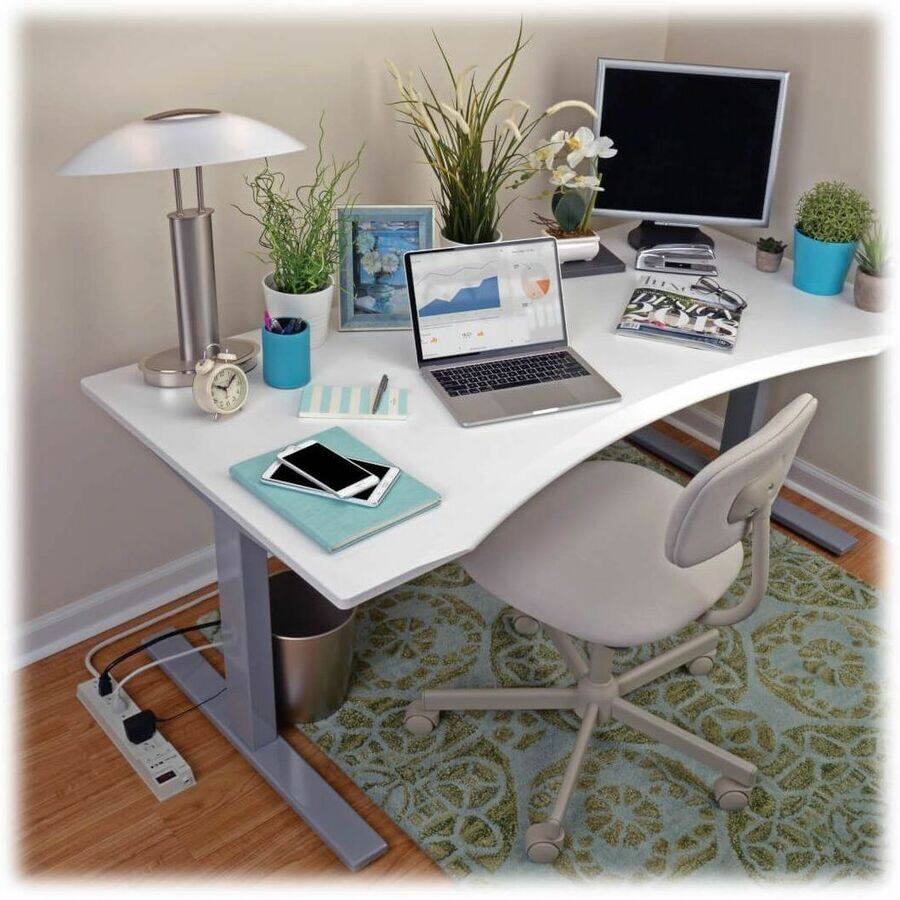 Alt View 5. Tripp Lite - Eaton Tripp Lite Series Protect It! 8-Outlet Home Computer Surge Protector, 8 ft. (2.43 m) Cord, 1080 Joules - Gray.
