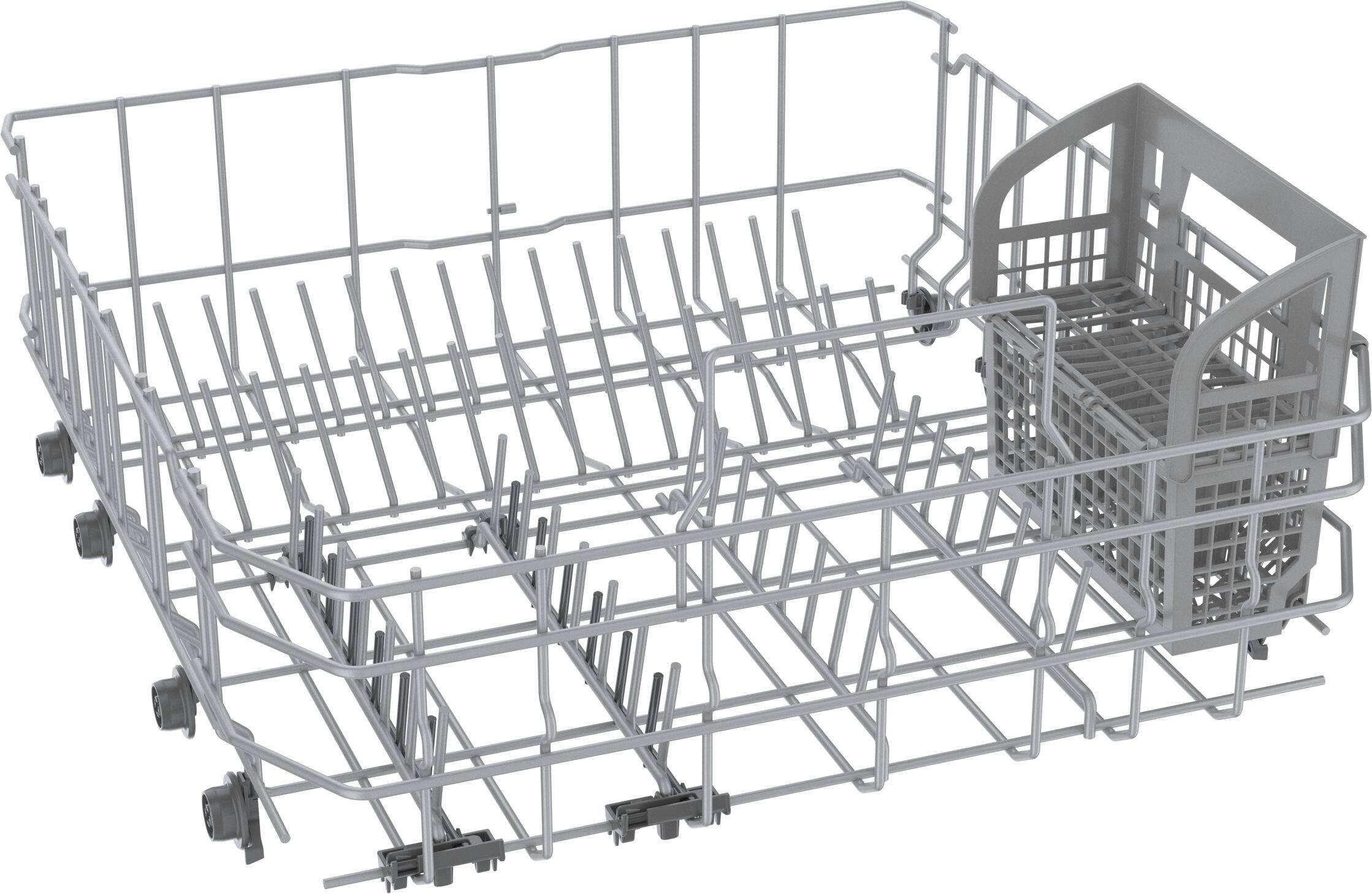 Alt View 21. Bosch - 300 Series 24" Front Control Smart Built-In Stainless Steel Tub Dishwasher with 3rd Rack, 46 dBA - White.