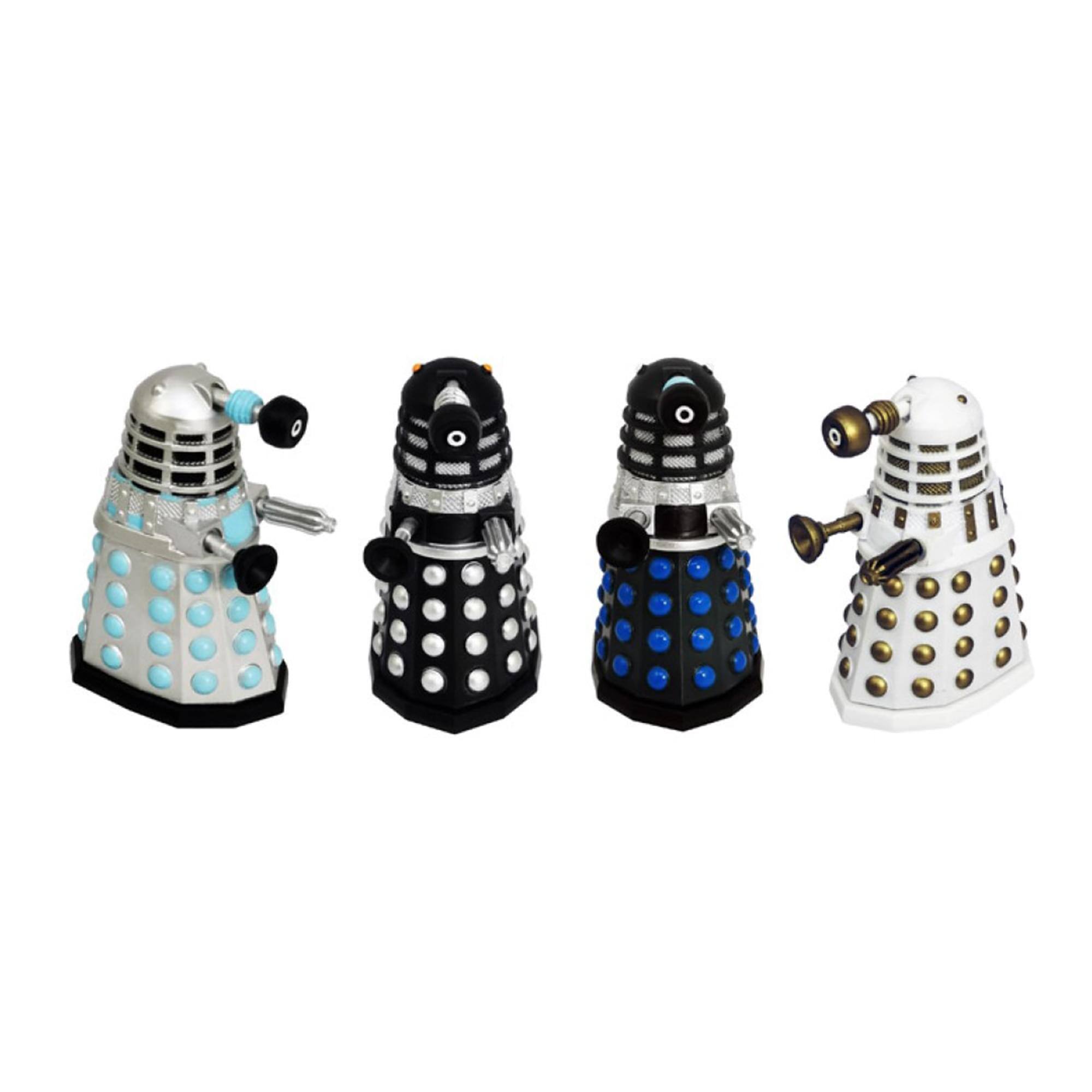 Front. Eaglemoss - Eaglemoss Doctor Who Dalek 3 Inch Figure Assault Set of 4 - Black.