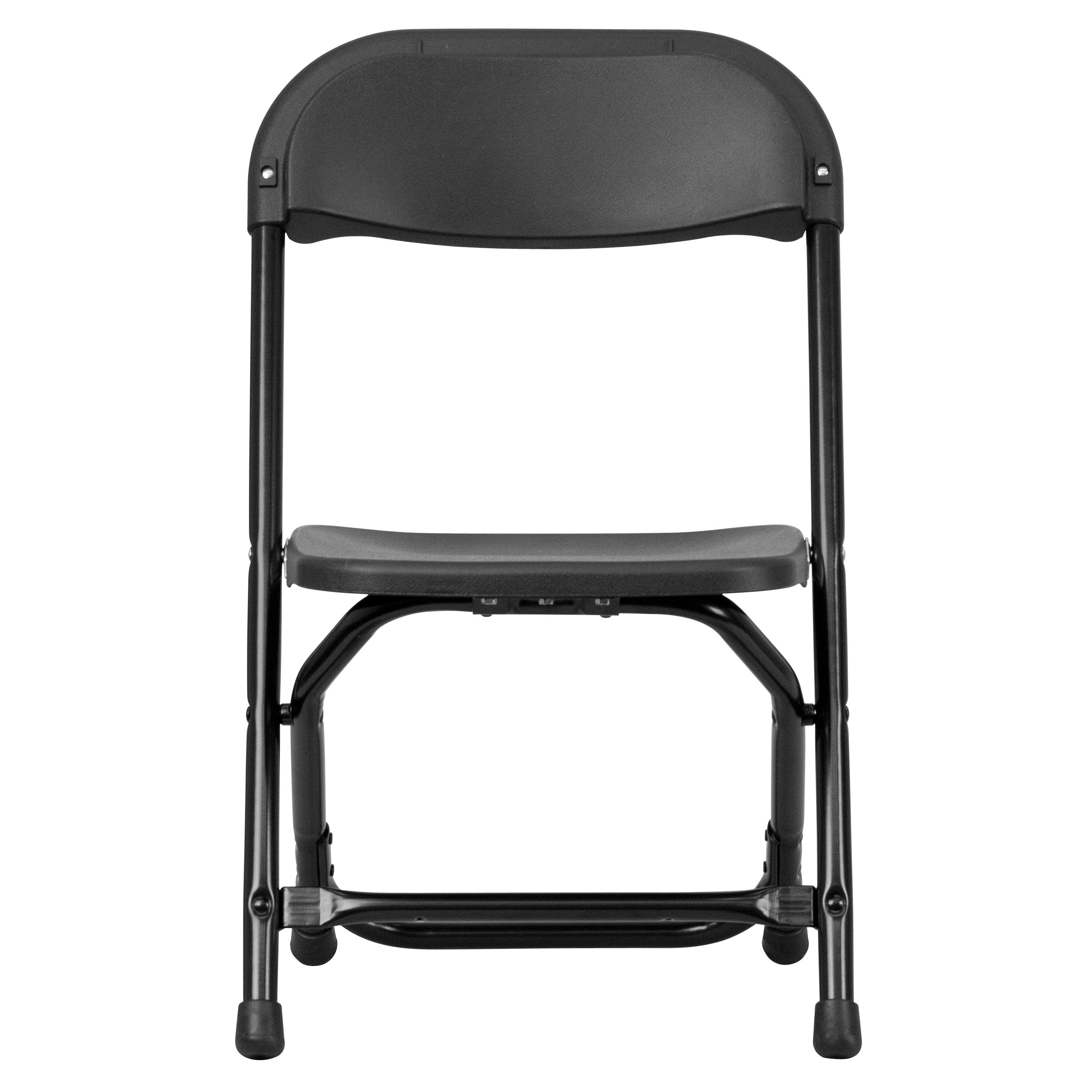 Alt View 8. Emma + Oliver - 2 Pack Kids Plastic Folding Chair Daycare Home School Furniture - Black.