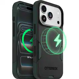 OtterBox - Commuter Series Hard Shell for iPhone 17 Pro - Forest Night (Black/Green)