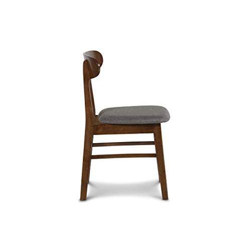 Alt View 3. New Classic Furniture - Morocco Dark Gray Solid Wood Dining Chair (Set of 4) - Grey.