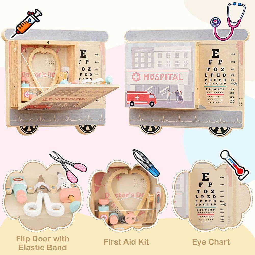 Flip Door with Elastic Band  
First Aid Kit  
Eye Chart