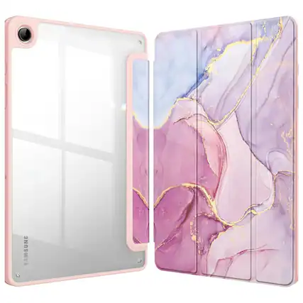 Front. Kitcheniva - Protective Cover For Samsung Galaxy Tab A9 Plus 11 Inch Dreamy Marble - Dreamy Marble.