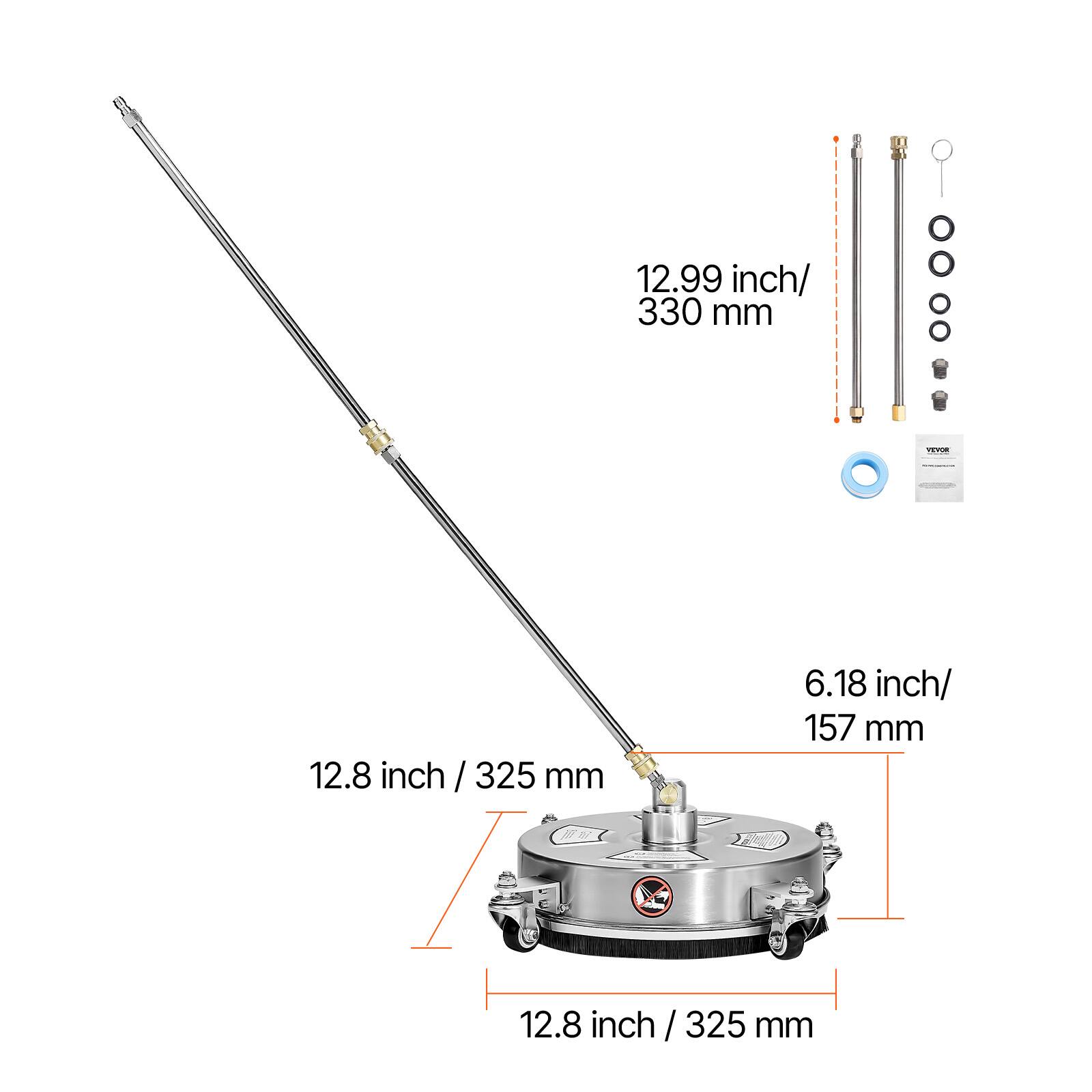 12.99 inch / 330 mm  
12.8 inch / 325 mm  
6.18 inch / 157 mm