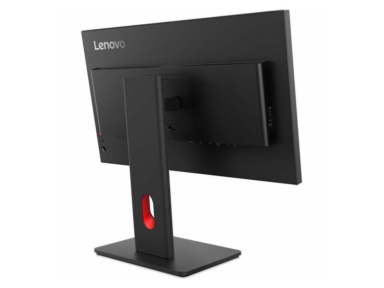 Back. Lenovo - Lenovo ThinkVision T24D-40 24" Full HD LED Monitor - IPS - 1920x1080 - Eclipse Black - Black.
