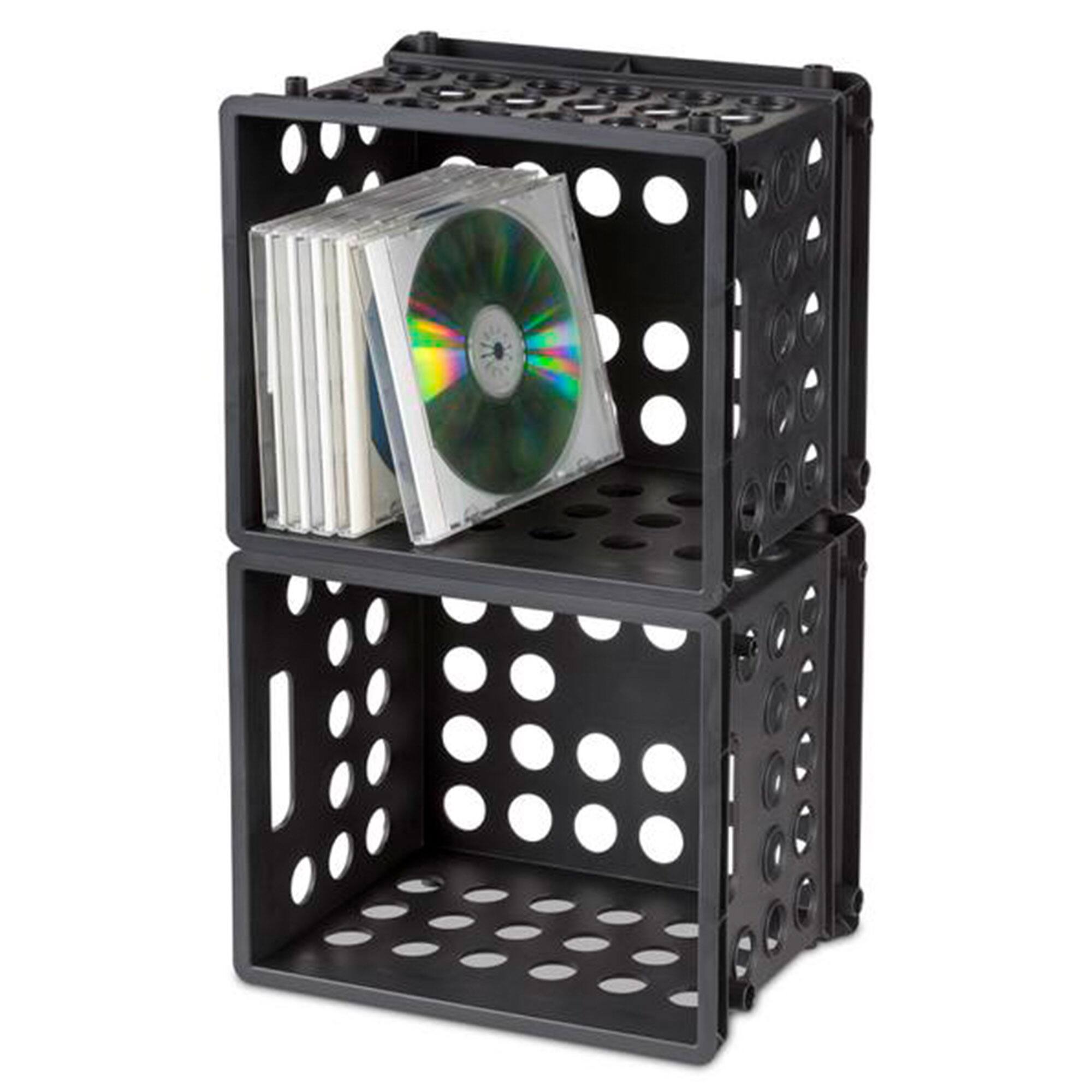 Alt View 7. Sterilite - Sterilite Mini Crate, Stackable Plastic Storage Bin with Handles, Black, 24 Pack - Black.