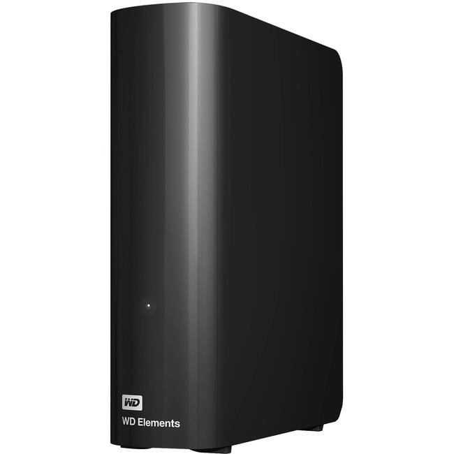 Front. Western Digital - WD Elements WDBWLG0180HBK-NESN 18 TB Desktop Hard Drive - External - USB 3.0 - Unknown.